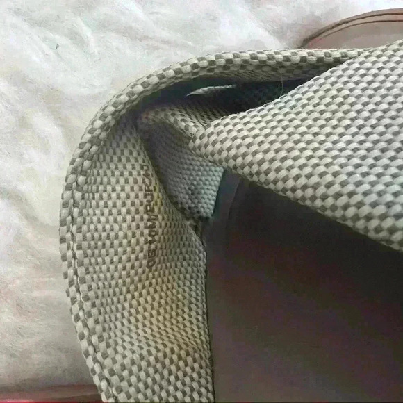 𝅺VINCE Idara Cotton & Suede Pleated Accents Slides Flat Sandals - Picture 6 of 6